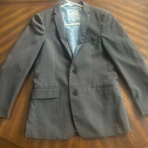 Appaman Fine Tailoring black pinstripe blazer boys size 12